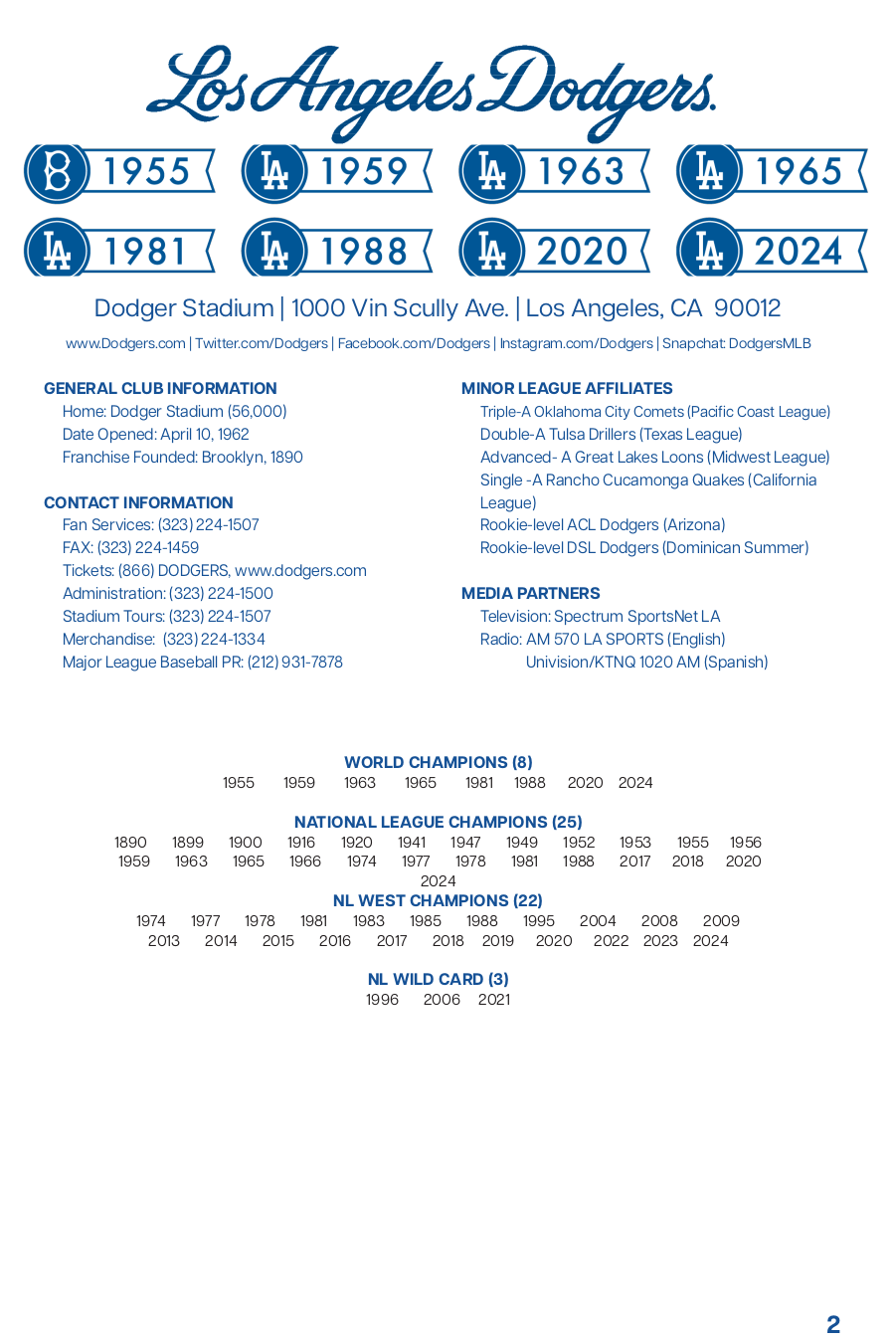 2025 LOS ANGELES DODGERS YEARBOOK ドジャース イヤーブック 2025